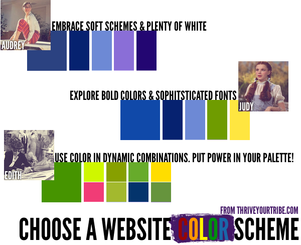 choose color scheme for small business website