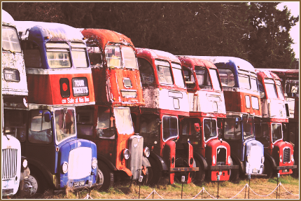 If your business were a bus (photo of abandoned buses)